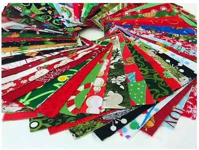 Christmas Cotton Fabric Decor Charm Pack Lot 100 5  SQUARES Quilting Pre-Cut • $12.99