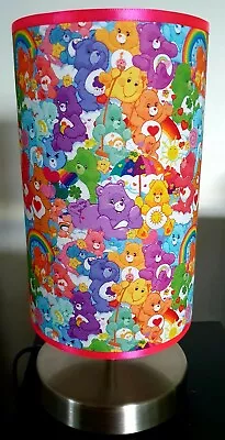 Bedside Touch Lamp Care Bears Night Light Fabric Shade  • $79.98