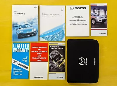 2008 Mazda MX-5 Miata Owners Owner's Manual Set With Case OEM • $129.98