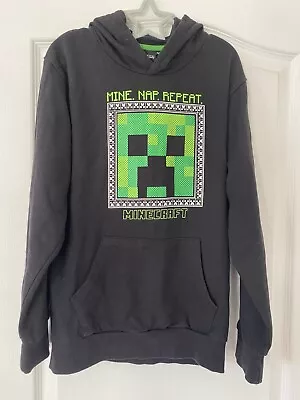 Boys Minecraft Hoodie Black 10-11 Years • £4