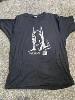 1992 Vintage Style Batman Returns T Shirt Size L McDonalds Tee Michael Keaton A1 • $99.99