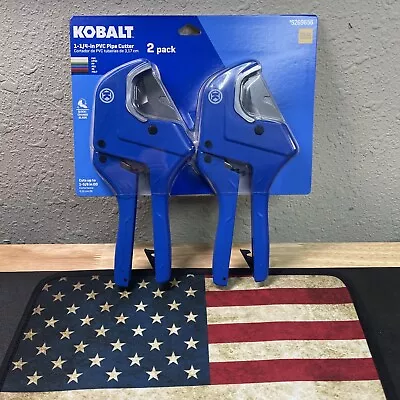 2 New KOBALT 1-1/4 Inch PVC Pipe Pex Poly PE Tubing Hose Ratchet Cutter 2 Pack! • $18