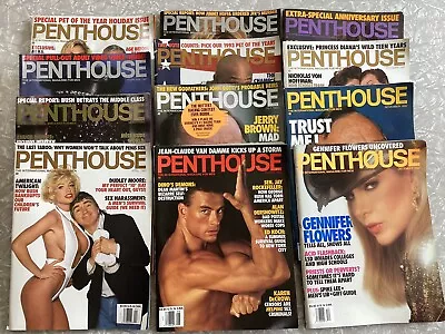 Full Year Lot - 1992 Penthouse Vintage Adult Magazines - Complete Set • $45