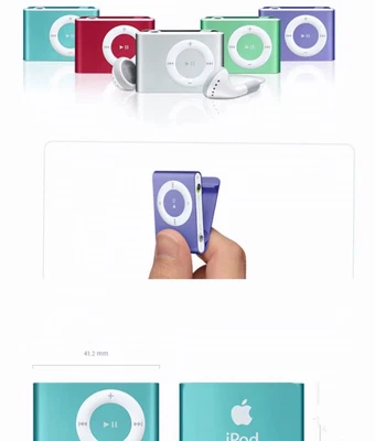 $58.29 • Buy Apple IPod Shuffle 2nd Gen 1GB Purple A1204  ,Replaced New-battery