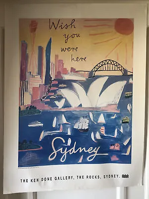 £135 • Buy Ken Done Print: “Postcard From Sydney” The Ken Done Gallery, The Rocks, Sydney.