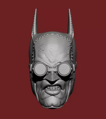 Batman Gaslight Ver B 1:18 Scale Custom Unpainted Head 3.75  Figure • $6.90