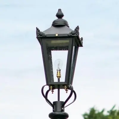 £95 • Buy New 70cm Black Victorian Lantern Or Replacement Lamp Post Top