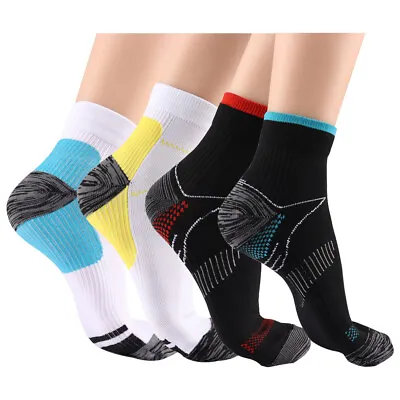 £10.17 • Buy S-XL Compression Socks Arch Ankle Men Women Plantar Fasciitis Running Support