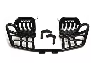 XFR Pro Peg II Foot Peg Nerf Bars Heel Guards Yamaha Raptor 125 250 GLOSS BLACK • $359.90