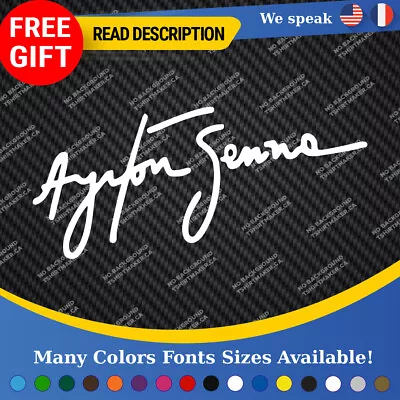 Ayrton Senna Legend Formula One SS Grand Prix Race Racing F1 Decal Vinyl Sticker • $5.56