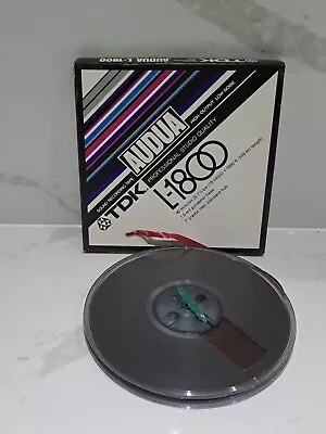 TDK Audua L-1800 Reel To Reel Tape 555m 7  Reel Boxed FAST P&P USED CONDITION  • £16.99