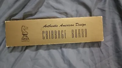 Vintage DRUEKE Model 5 Cribbage Board In Original Box • $26