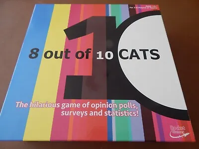 8 OUT OF 10 CATS BOARD GAME Played Once / Complete Ages 12+ 2-6 Players Or Teams • £4