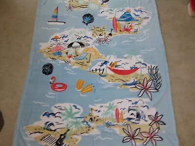 Vera Bradley BEACH TREASURES Throw Blanket 80” X 50” NWT • $28.95