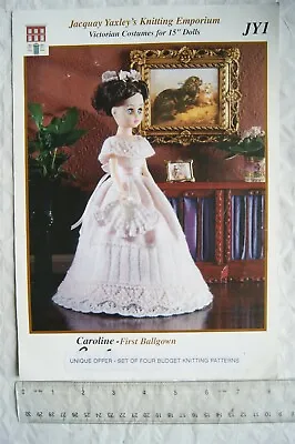 Vintage: Jacquay Yaxley Victorian Costume For 15  Dolls - First Ballgown DK • £2