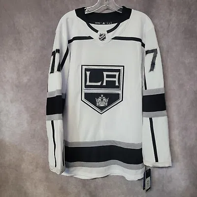 NWT Adidas Authentic Los Angeles Kings Jeff Carter 77 Jersey 46 S Strap $225 • $99.99