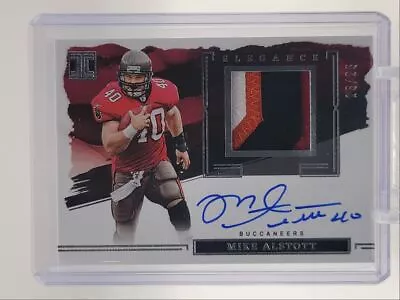 Mike Alstott 2023 Impeccable Elegance Silver Patch Autograph Auto /25 Q0398 • $56