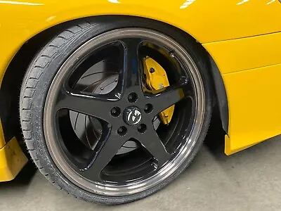 20  Holden Walkinshaw Wheels Black Dark Tint Walky Rims Staggered Fits Commodore • $1690