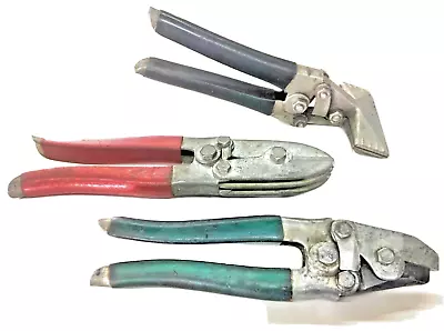 $54.99 • Buy Malco Tools Lot / Hvac Hand Seamer, V-notcher, 5-blade Crimper Tool
