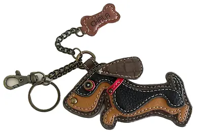 Chala Key Chain Dachsund Dog Bag Charm Fob Puppy Brown Wiener Dog • $19.99