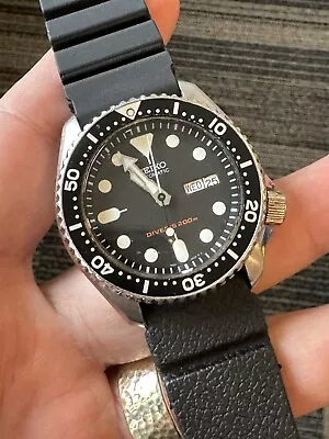 Vintage SEIKO Diver SKX007  7S26-0020 Black Dial Dive Watch READ • $76