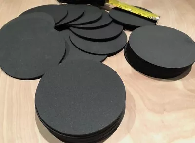 $3 • Buy Black Neoprene Rubber Discs 4 1/2 Inch Diameter - Packs Of 2 