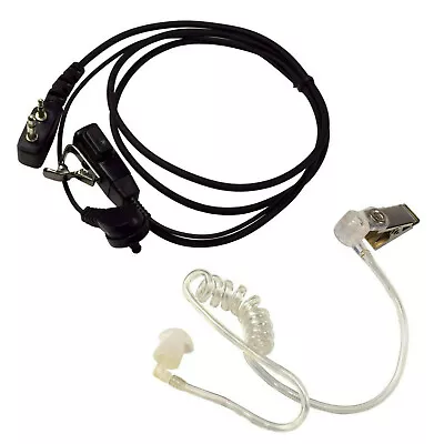 HQRP External Ear Loop 2-Pin Headset With PTT Mic For Cobra Series Radio Devices • £18.95