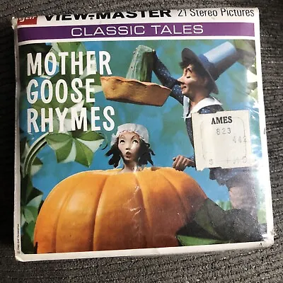 1960 View-Master MOTHER GOOSE RHYMES 3-reel Packet B410 BRAND NEW! LOW$!! WOW!!! • $15