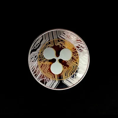 1Pcs Plated Ripple Coin XRP CRYPTO Commemorative Ripple XRP Collectors Coin;;' • $11.74