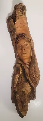 Mill Creek Studios Stephen Herrero Signed Wind River Woman Sculpture 1990  • $39.50