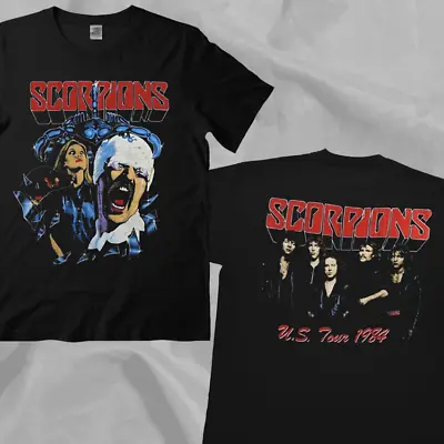 Vintage Scorpions Band 1984 US Tour Double Sided T-Shirt • $33.99