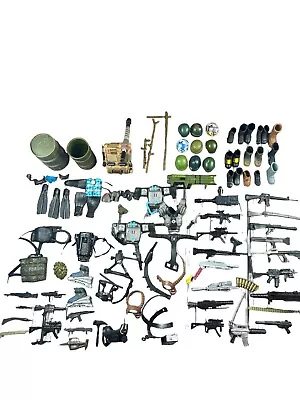 VTG 90’s-2000’s GI Joe Accessories Lot Military Weapons Tactical Scuba Lot Of 99 • $69.99