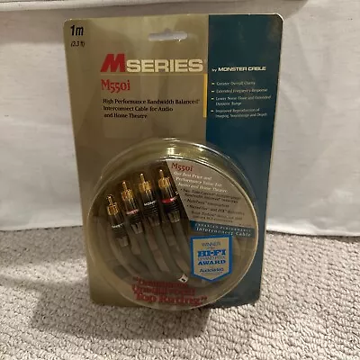 Monster M550i M-Series Hi-Performance Analog Stereo RCA Cable (2M/6.6) - NEW • $50