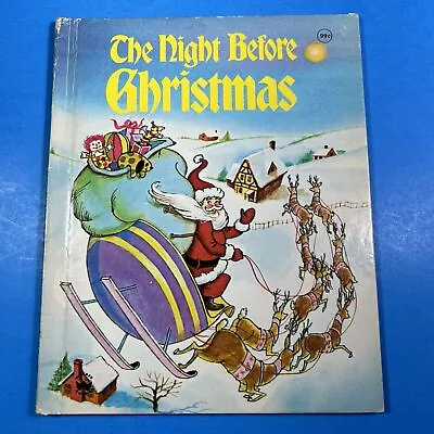 THE NIGHT BEFORE CHRISTMAS By Clement  Moore 1983 Vintage Hardcover Book  • $5.48