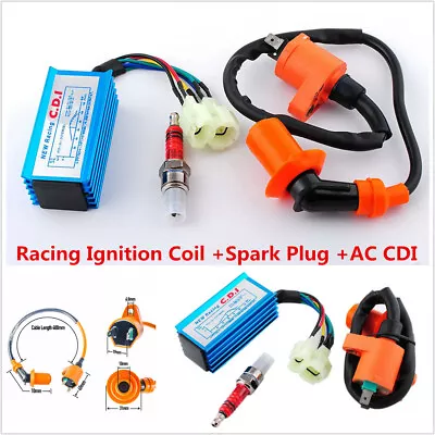 High Performance Racing Ignition Coil+Spark Plug+AC CDI For GY6 50cc Scooter ATV • $23.71