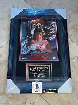 Johnny Depp Signed Nightmare On Elm Street Wes Craven Signed Bas Beckett (a* • $3000