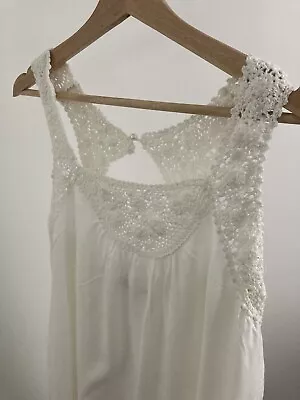 Zara Vintage TRF Crochet Detail Dress Size M • £6.50