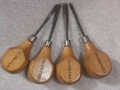  Antique Woodworking Tools Millers Falls Wood Chisel Set Good Condition Look  • $10.99