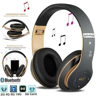 £13.87 • Buy Wireless Bluetooth 5.1 Headphones Noise Cancelling Over-Ear Stereo Earphones UK