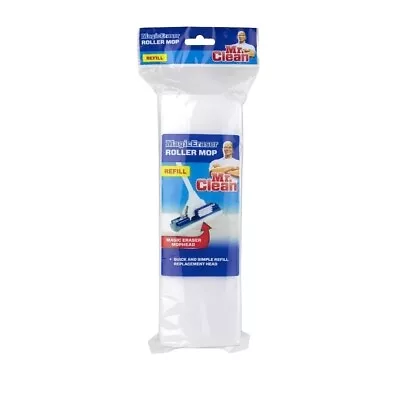 Mr. Clean Magic Cleaning Eraser Blue And White Roller Mop Refill • $9.95