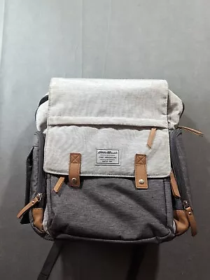 Eddie Bauer Backpack Women's Heather Gray Cascade Outdoor Hiking Diaper Bag • $27.99