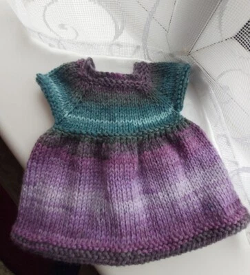 £5 • Buy Hand Knitted Dress For 12  Cabbage Patch Baby/Baby Doll