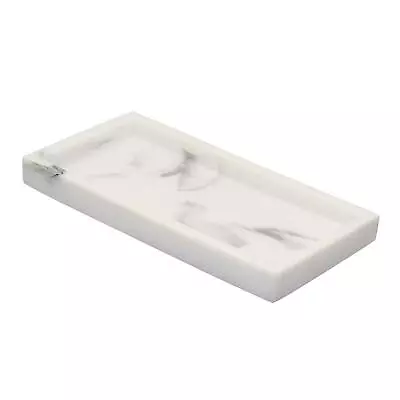 Toilet Vanity Tray Luxury Resin Bathtub Storage Tray Dresser For Soap Towel • £14.54