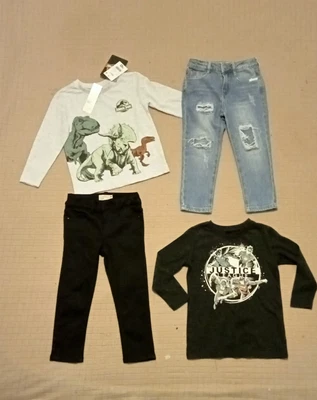 $20 • Buy Boys Clothes Size 3 All New Bulk Pack 4 Pieces Inc Justice League & Jarasslc...
