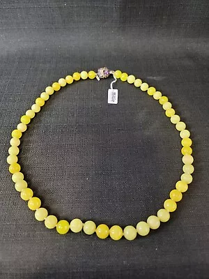 HSN Millie By Matthew Campbell Laurenza Lemon Quartzite 925 Clasp 28  Necklace • $229.99
