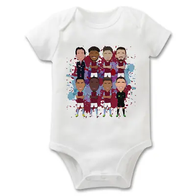 £11.99 • Buy Aston Villa 2023-24 Vector Heroes Baby Grow 0-9 Months Unofficial Great Gift