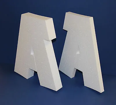 £12.50 • Buy Polystyrene Foam Letters High Density 25mm 50mm Tall And Short Different Font
