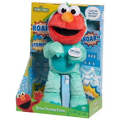 Sesame Street Dino Stomp Elmo 13-Inch Plush Stuffed Animal Sings And Dances • $26.99