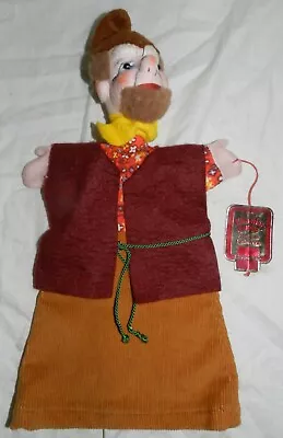 New With Tag Dresdner Kunstler-Puppe Hand Made German Puppet Man With Brown Hat • $19.60