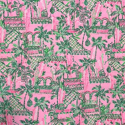 Lilly Pulitzer Cotton Poplin Fabric Mandevilla Baby Always Worth It 36  X 57  • $32